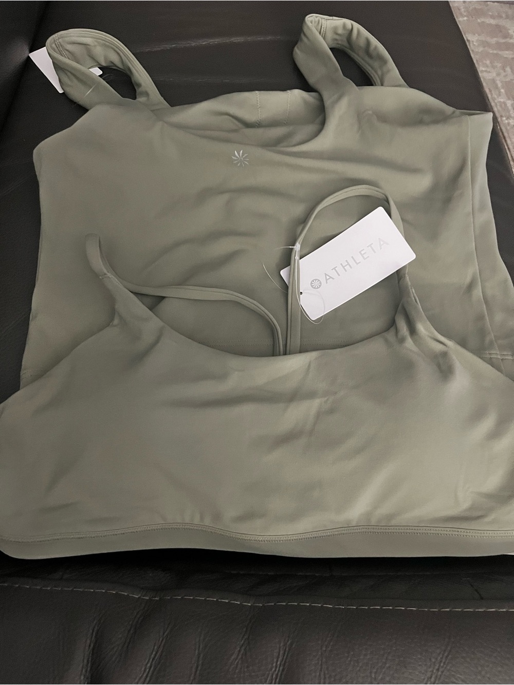 Athleta Sage Green Everyday Support Sports Bra Set